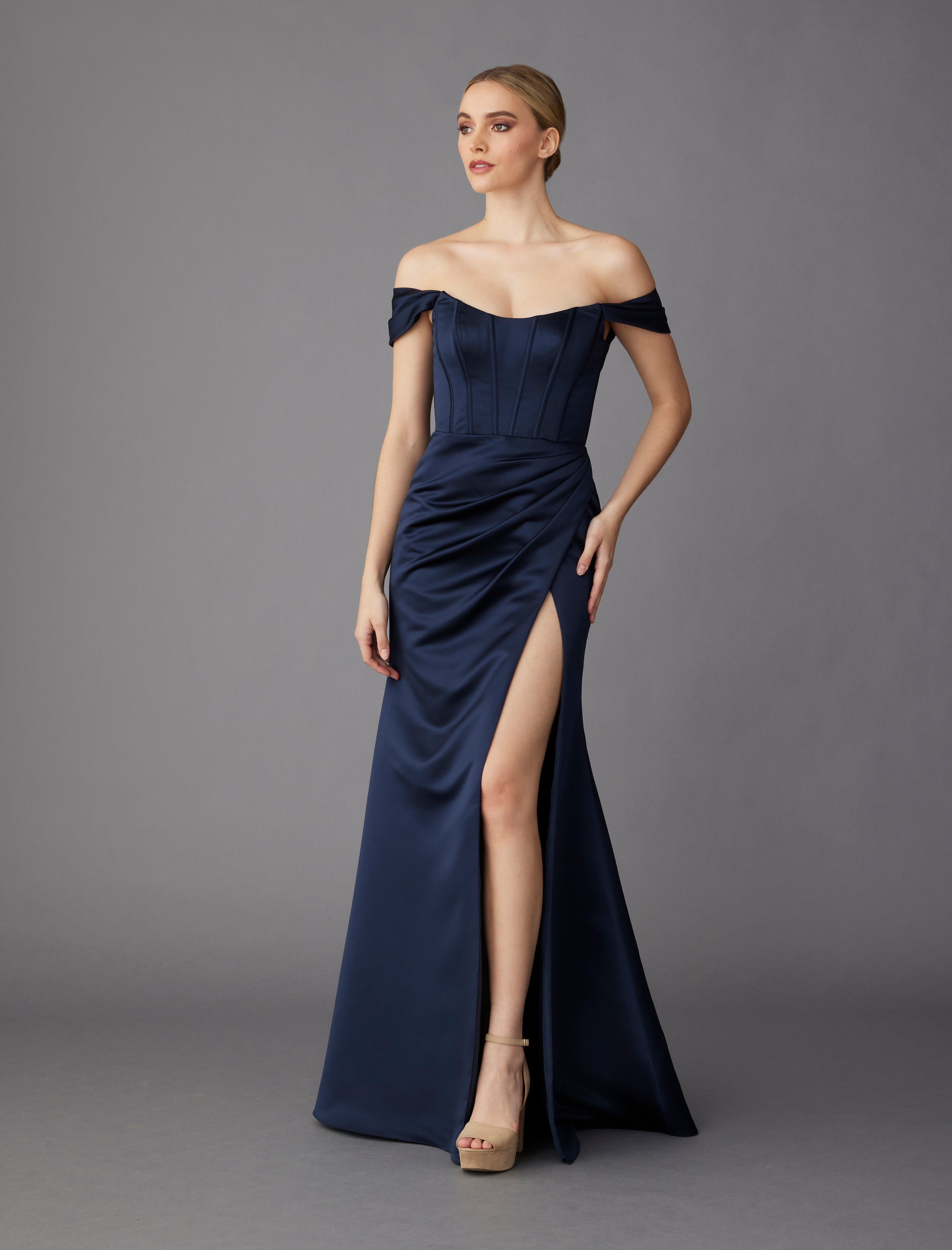 lazaro satin dress Lazaro Bridal | Delilah moves between precision and softness. A sculpted silhouette that opens into layers of light, creating a moment that feels both
