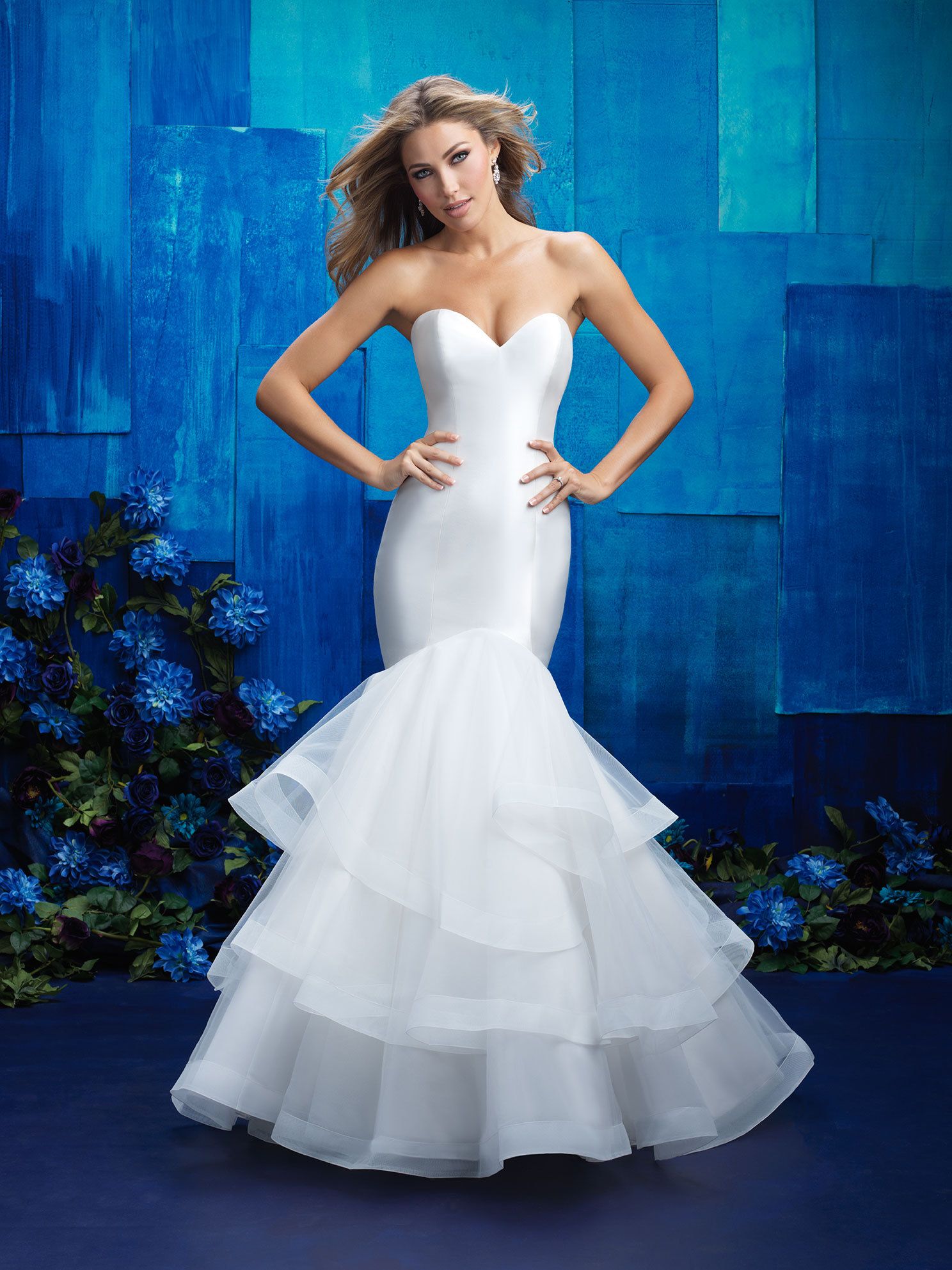 Allure Mermaid Wedding Gown with Ruffles