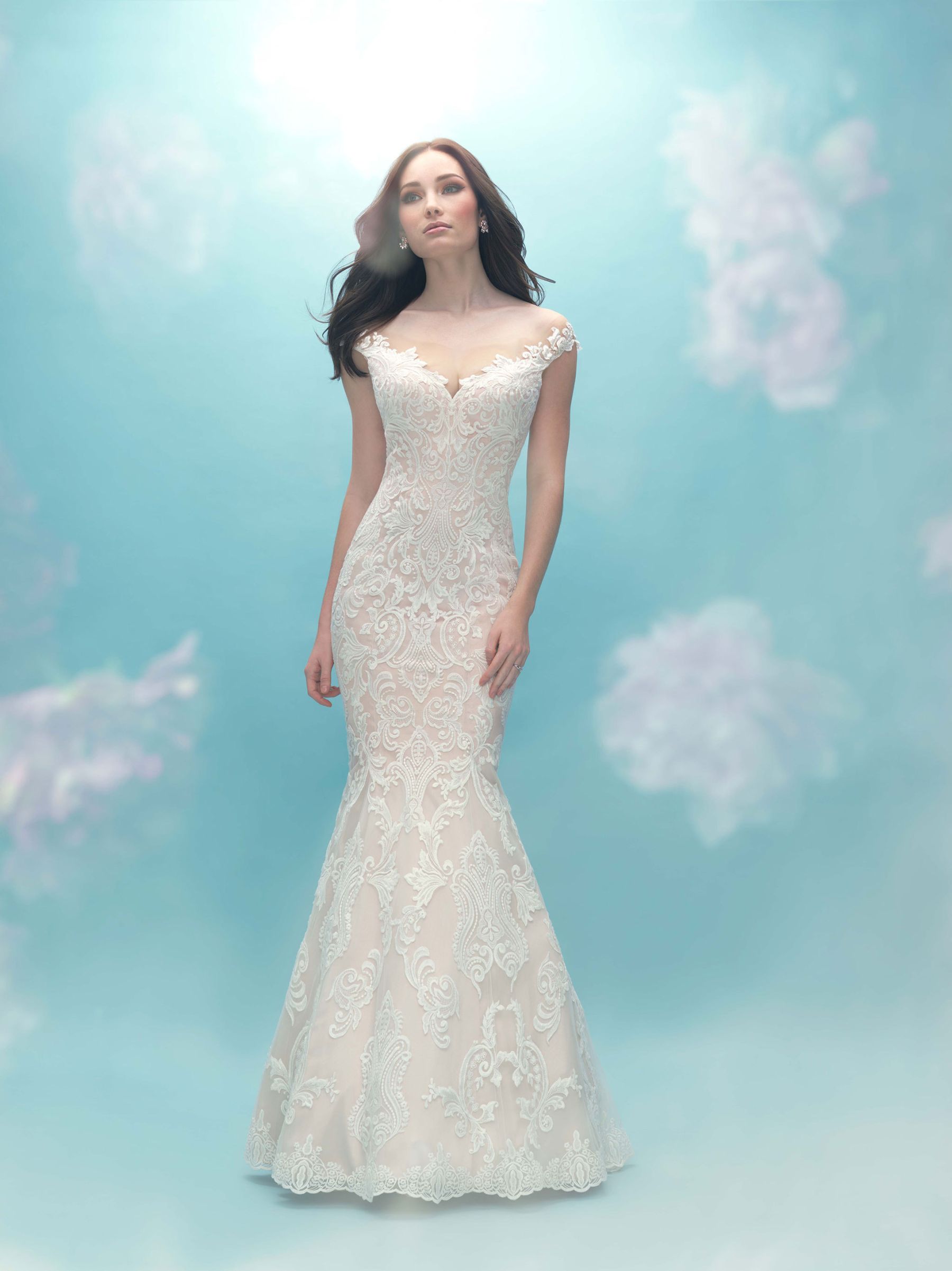 allure bridal lace mermaid dress A1110 Allure Bridals