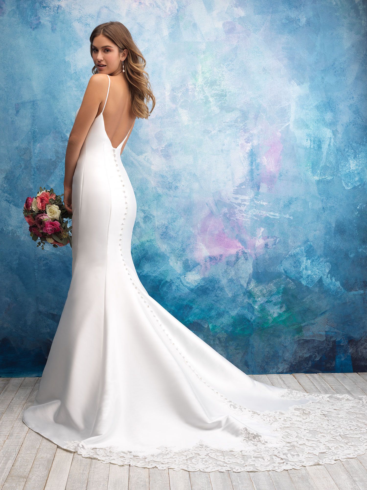 Allure trumpet wedding dress best sale