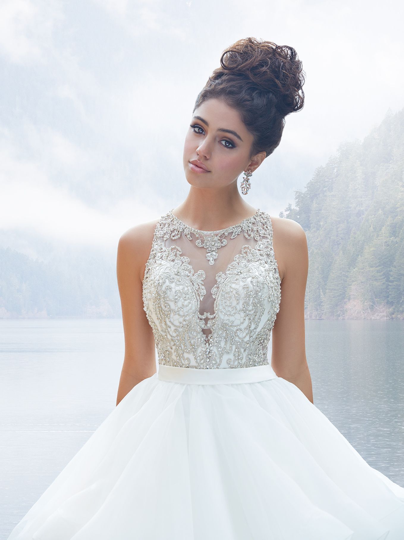 allure satin wedding dress R3762 Allure Bridals